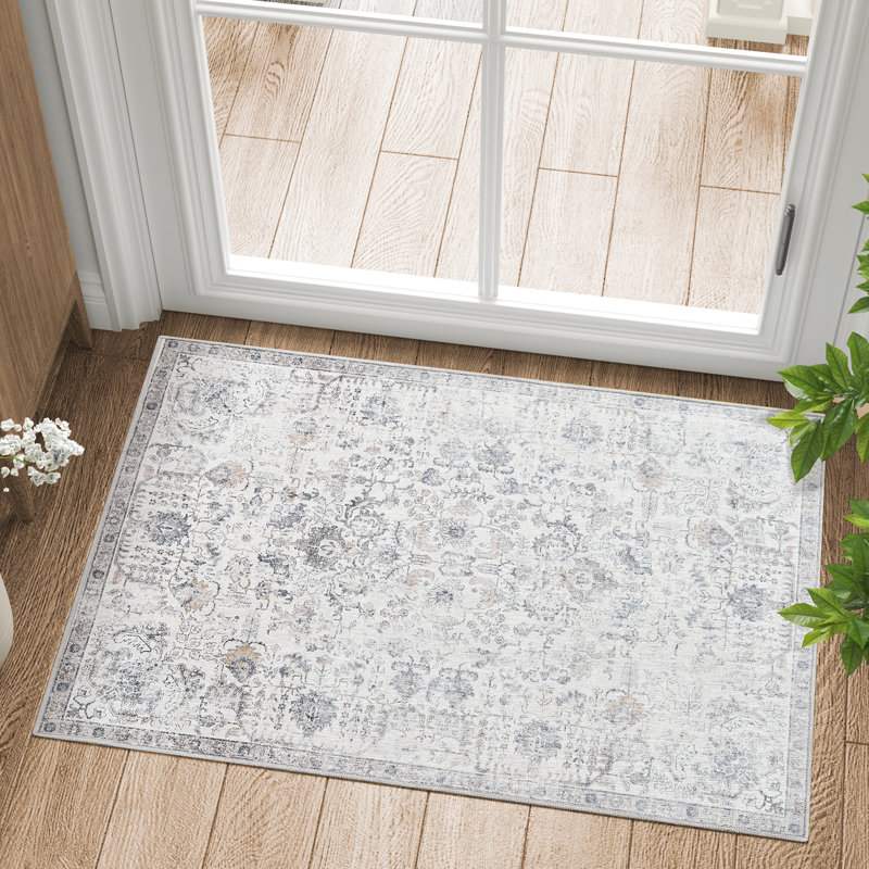 Tapis d'intérieur lavable en chenille Mashine, Rectangulaire 2 pi x 3 pi