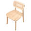 45cm H Side Chair in Brown