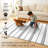 Stripe Grey And White Performance Flatweave Washable Indoor / Outdoor Rug-1350679008