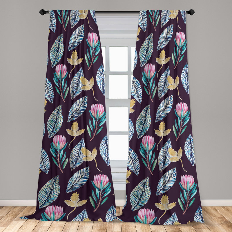 Semi Sheer Curtain Pair, 95" W x 56" L