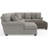 Livingston - 3pc Sectional With Comfort Coil Seating, 9 Included Accent Pillows And 1 Included 45" Cocktail Ottoman-99403310