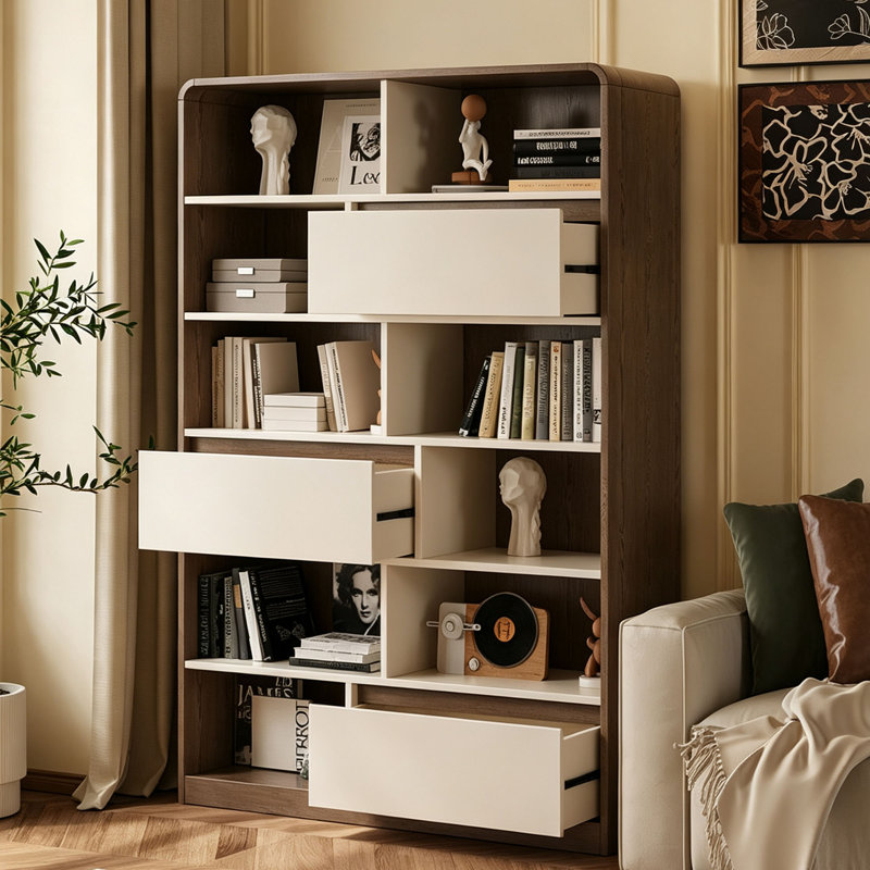 Bibliothèque simple sur pied