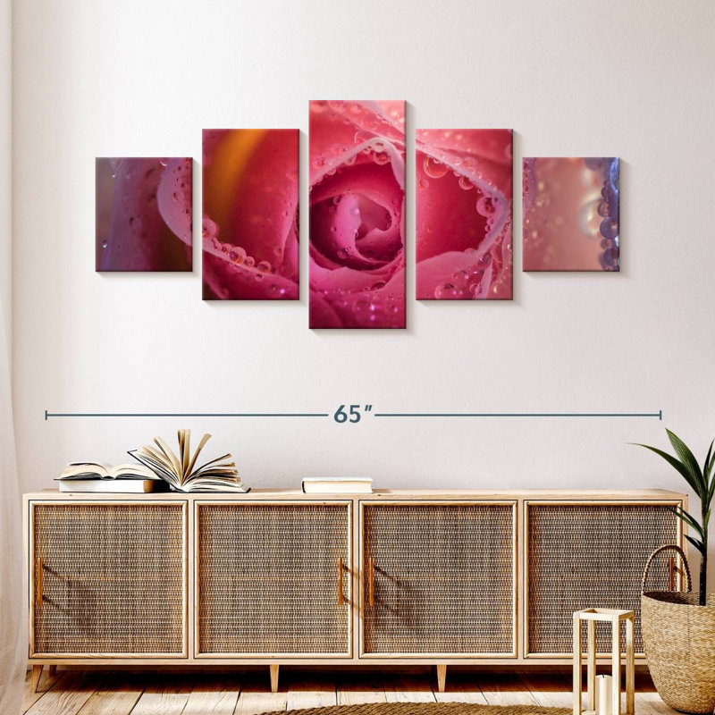 Misty Rose, 24" H x 55" W