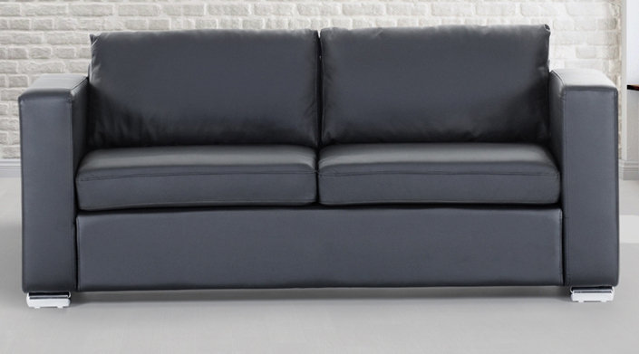 Sofa, Seats three, Black