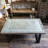 Retro Solid Wood Iron Rectangular Coffee Table