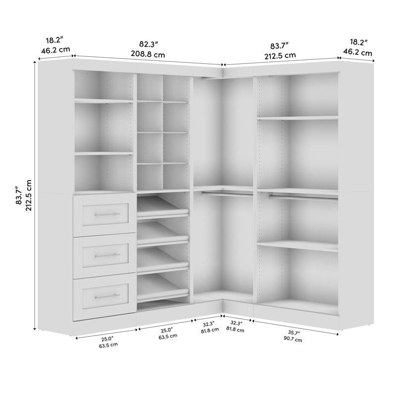 Arlex 83" Walk-In Closet System