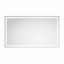 Miroir à DEL avec façade et rétroéclairage, miroir mural avec cadre en aluminium pour salle de bain-1580438968