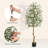 Faux Olive Tree Artificial Indoor, Tall Fake Olive Tree With Moss-857708583