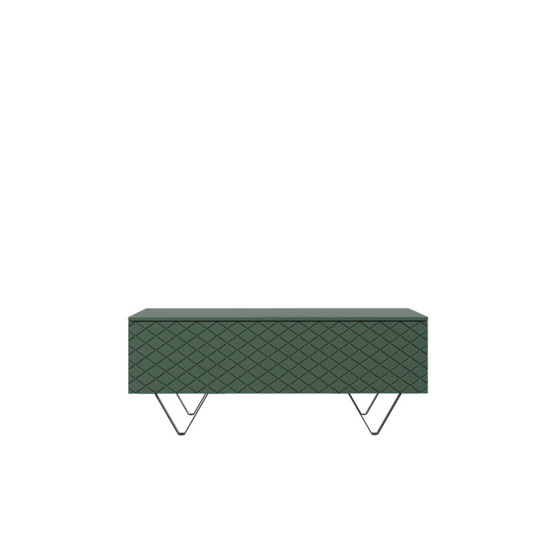 Bansilal Four Leg Coffee Table with Storage, Labrador/Black