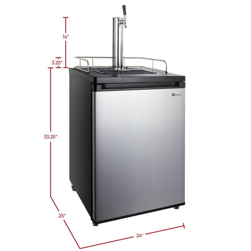 Kegco 5.6 Cubic Feet Single Tap with