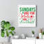 Jesus And Football - Wrapped Canvas Print-2135415378