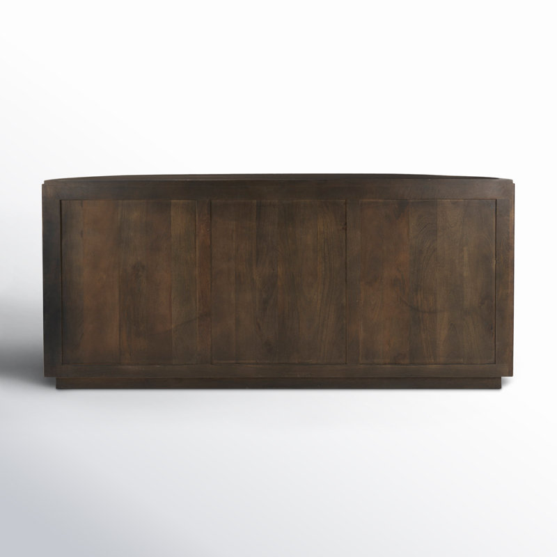 Chessa 72'' W Solid Wood Sideboard, Dark Brown