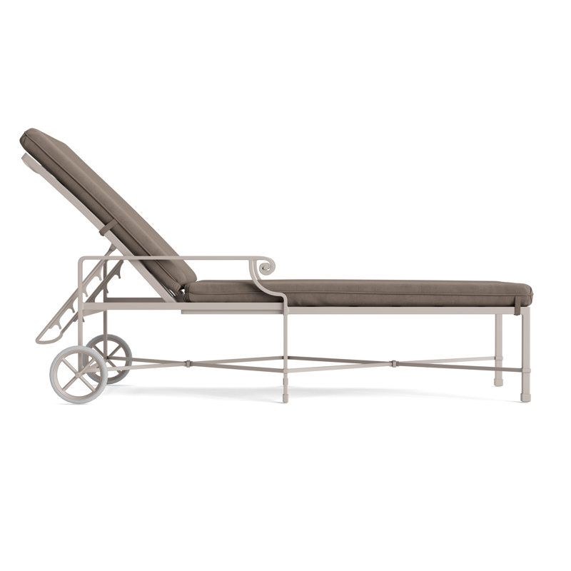 Venetian Outdoor Chaise Lounge, Fusion Moccasian, Dove Smooth