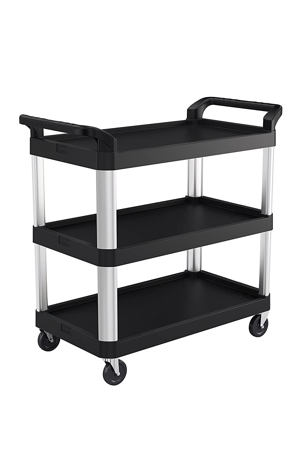 Dropship Household Commercial 3-Tier Utility Service Cart With Flat Handle  to Sell Online at a Lower Price