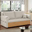 Canapé modulaire blanc 100% polyester-129874598