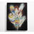 Native Feathers - No Frame Print on Canvas-98859000