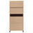 Aseneth 2-door Tall Accent Storage Cabinet Rustic Tobacco