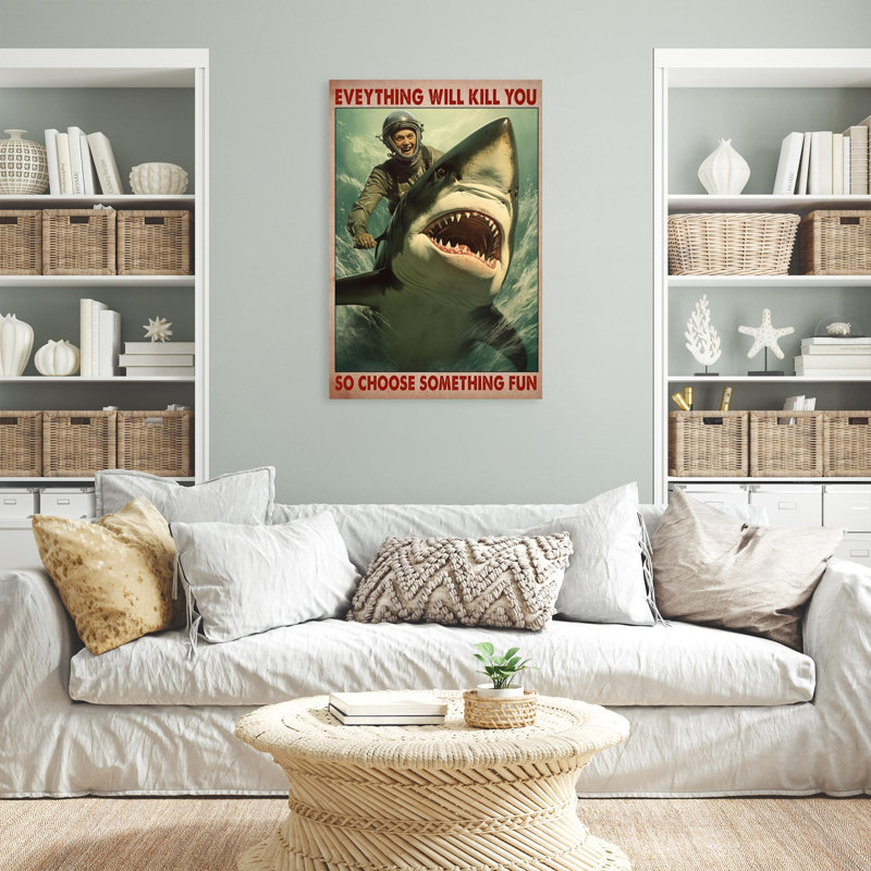 " Diving Choose Something Fun 3 ", 14" H x 11" W x 1.25" D