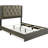 ClickDecor Kenton Panel Bed Frame with Diamond Tufted Upholstered Headboard-47346429-47346432