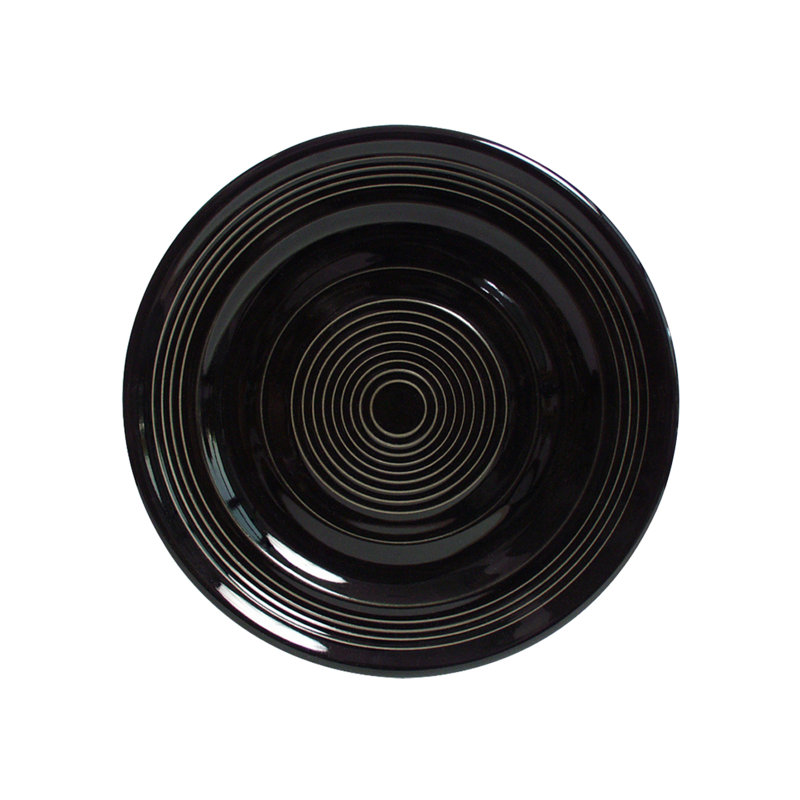 Concentrix 12-Piece 10.5" Dinner Plate Set, Black
