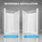 44" - 48" W X 76" H Single Sliding Frameless Shower Door With 8mm Glass , Stainless Steel Handle Nickel-129398126