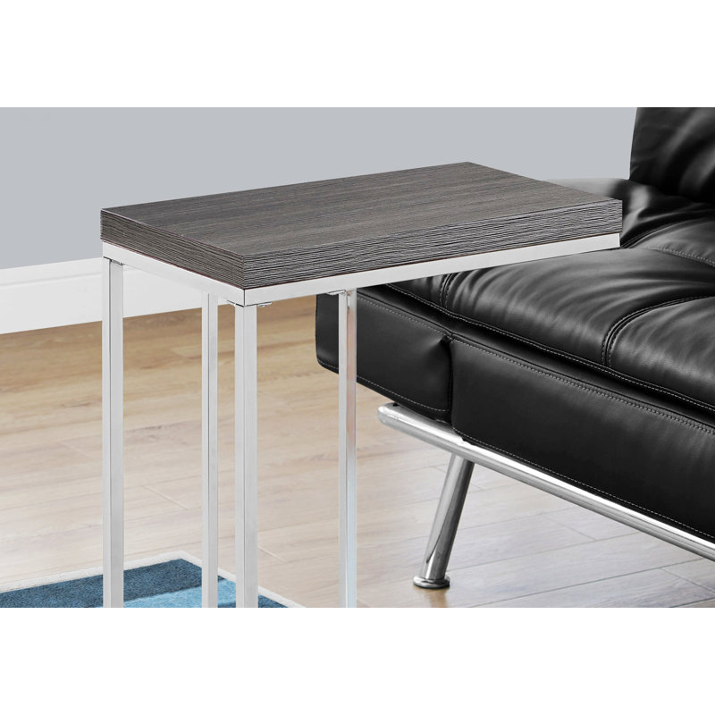 Petite table d'intérieur, table de bout, table d'appoint, table d'appoint à structure en métal, table de chevet pour chambre à coucher