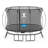 Springfree Trampoline Kids Outdoor Large Oval 8 x 13' Trampoline with Enclosure