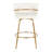 Breeley Swivel Upholstered Counter Stool with Metal Frame-103134001-104619525