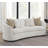 Ashleen Boucle Upholstered Sloped Arm Sofa Latte
