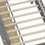 Base de lit plateforme simple en bois avec 4 tiroirs de rangement, garde-corps, tête de lit et amp; Escalier - Aucun sommier requis, gris-823399841