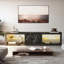 Kruszewski 80" TV Stand for 85", TV Stand with LED Lights & Two Storage Cabinets-275803115