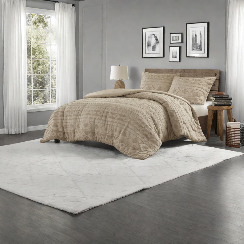 Oversized Heavyweight Bedding Sets, Polyester Chenille Rustic Home