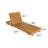Valen Modern Acacia Wood Outdoor Chaise Lounge With Adjustable Backrest And Water-Repellent Cushion-117989360