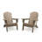 Aulika HDPE Plastic Weather-Resistant Adirondack Chair-883764593
