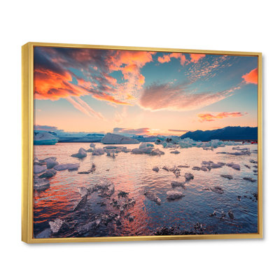 " Sunset On Alaska Sea "