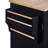 Rolling Kitchen Island With Storage, Kitchen Cart With Rubber Wood Top, 2 Slide-Out Shelf And Internal Storage Rack, Kitchen Island On Wheels With Spice Rack & Tower Rack-1567147193
