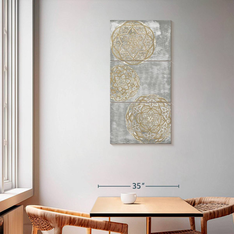 Eclectic Orbs I, 62" H x 30" W