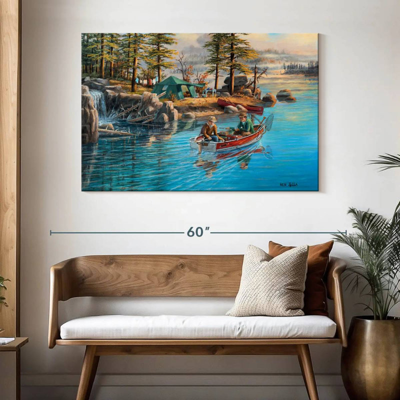 Senne Fishing Camp, 32" H x 48" W