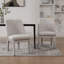 Chaise rembourrée en chenille, chaises d'appoint incurvées à dossier incurvé pour le salon-707307958