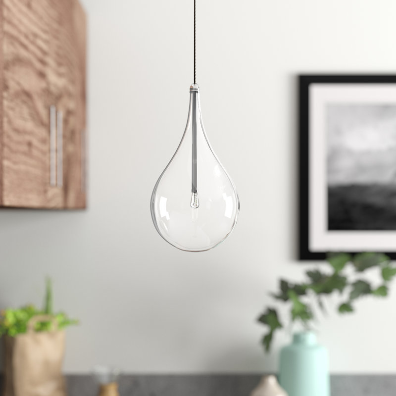 Deva 1-Light Dimmable Teardrop Pendant