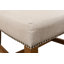 Chaise de salle à manger rembourrée Daphné en Ivoire