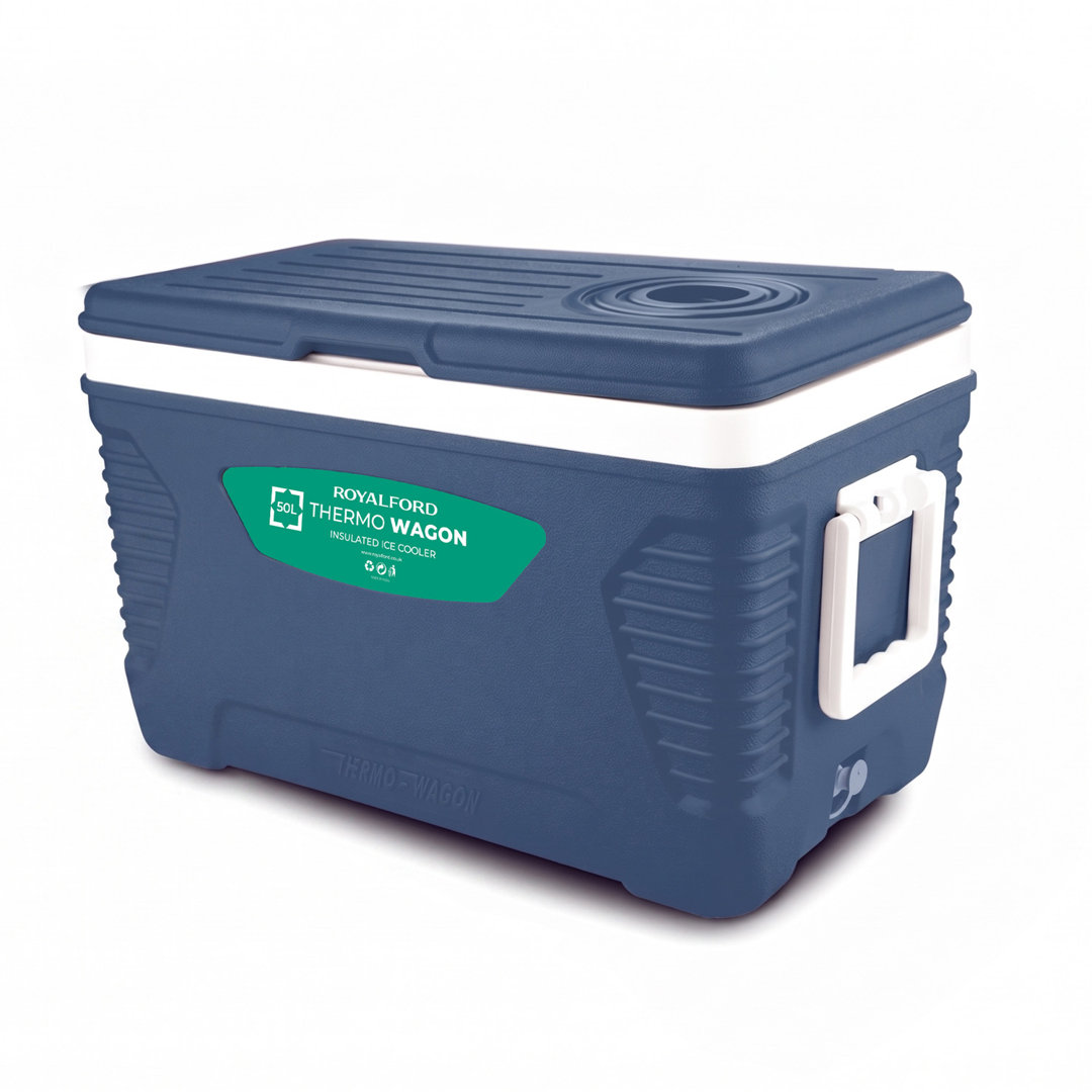 Royalford 50L Insulated Cooler Box - Hot/Cold Freezer Box