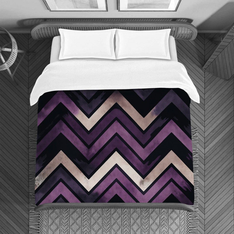 Chevron Stripes Bedding, Twin Duvet Cover