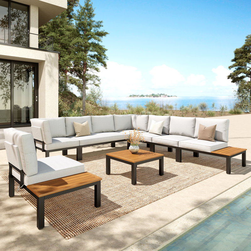 8 Person Sectional Seating Group