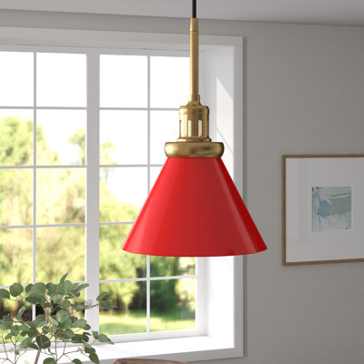 Luminaire suspendu conique à 1 lumière Zeno