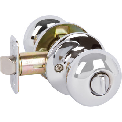 Callan by Delaney Saxon Privacy Door Knob in Polished Chrome