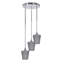 Luminaire suspendu grappe à 3 lumières Empire avec verre matriciel blanc 6 po Empire-908455677-839346497