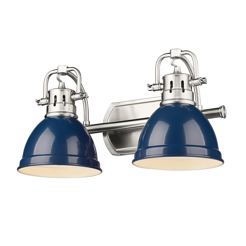 Lyndee 2 - Light Dimmable Vanity Light, Pewter, Navy Blue