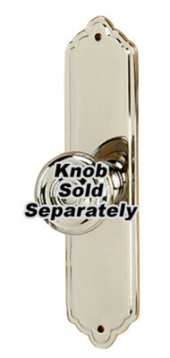 Escutcheon Rectangle Knob Backplate