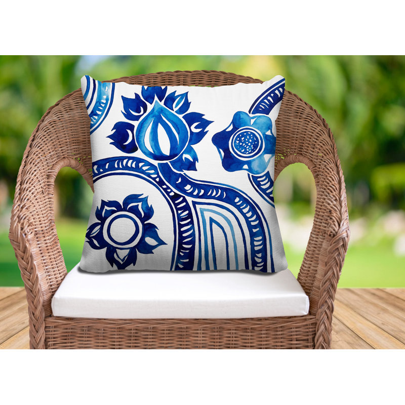 Housse et insert de coussin extérieur carré Elden, L 15 po x H 15 po